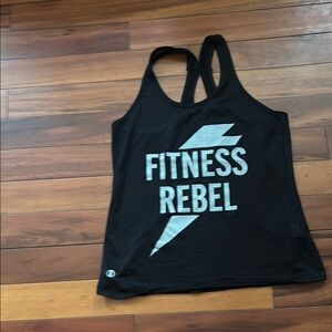 Pound Fitness Rebel Black Tank Top